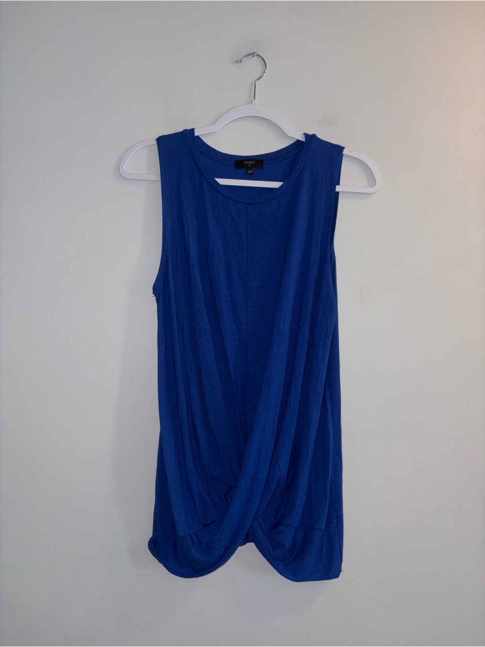 Studio | Blue Twist Front TankTop